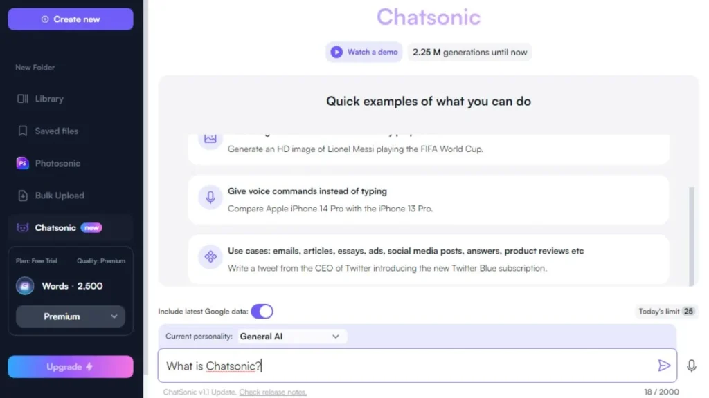 Chatsonic - AI Chatbot - Apps on Google Play